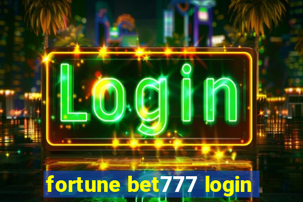 fortune bet777 login